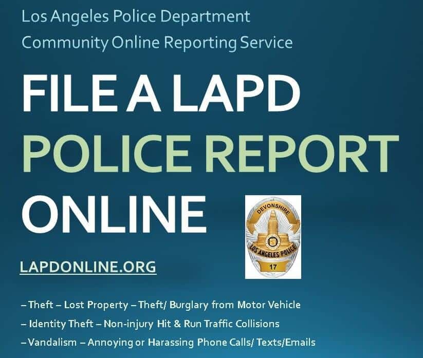 Filing A Police Report In Los Angeles