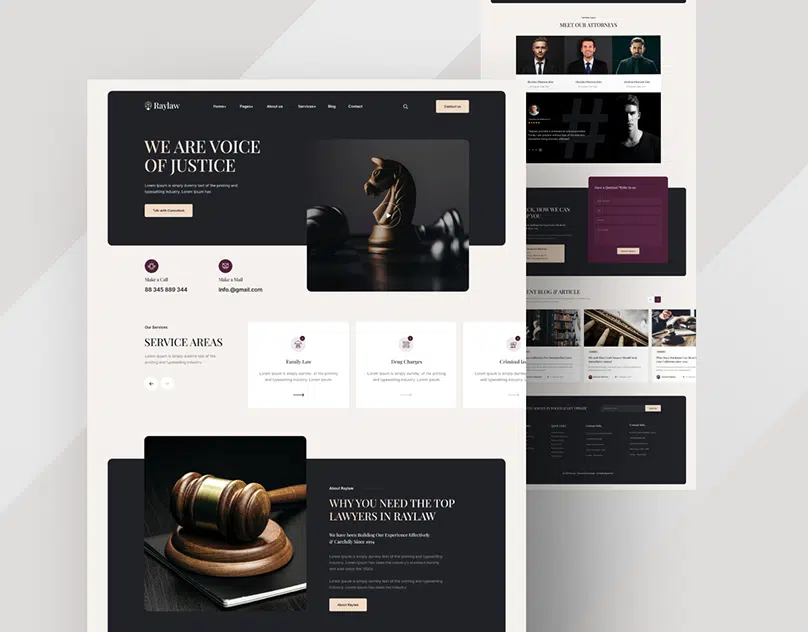 Attorney websites 99designs dmitrij