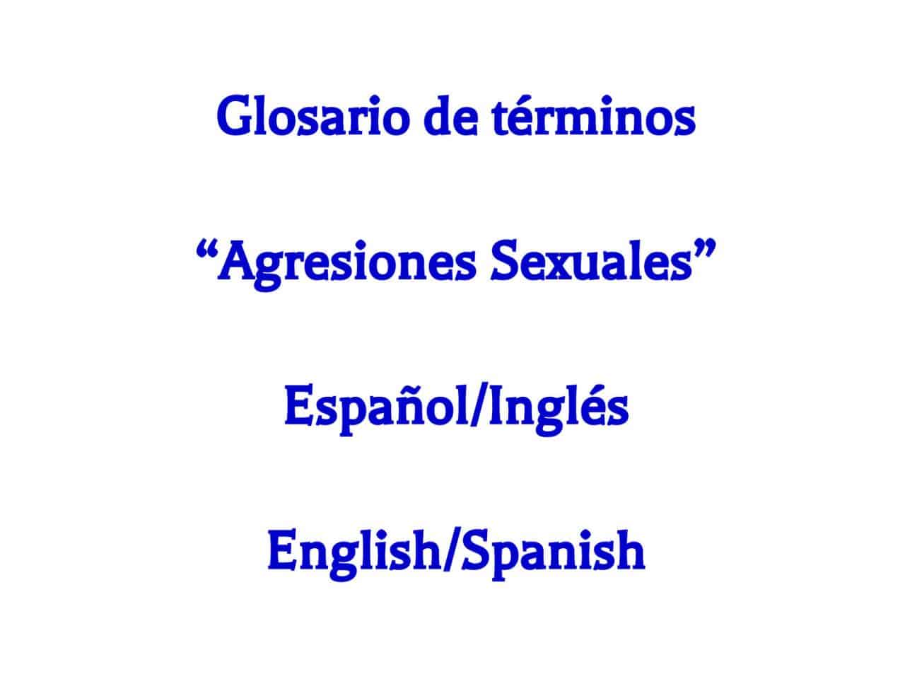 Legal Glossary English Spanish