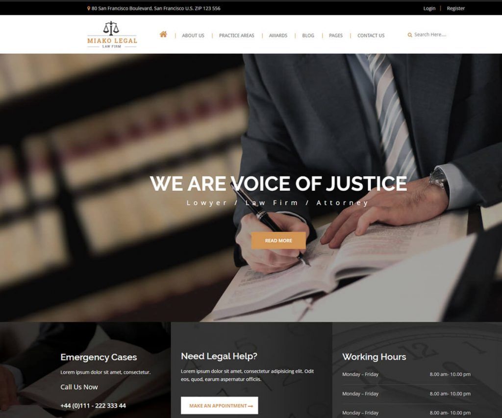 What are the best lawyer websites