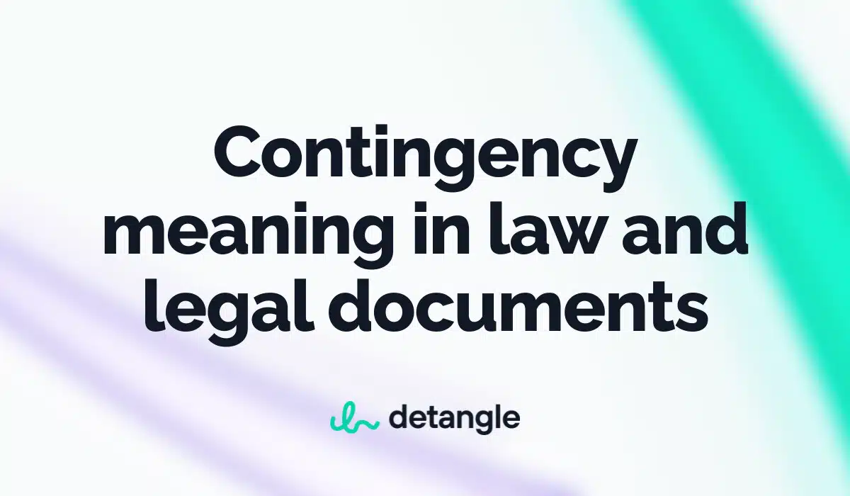 Contingency Law