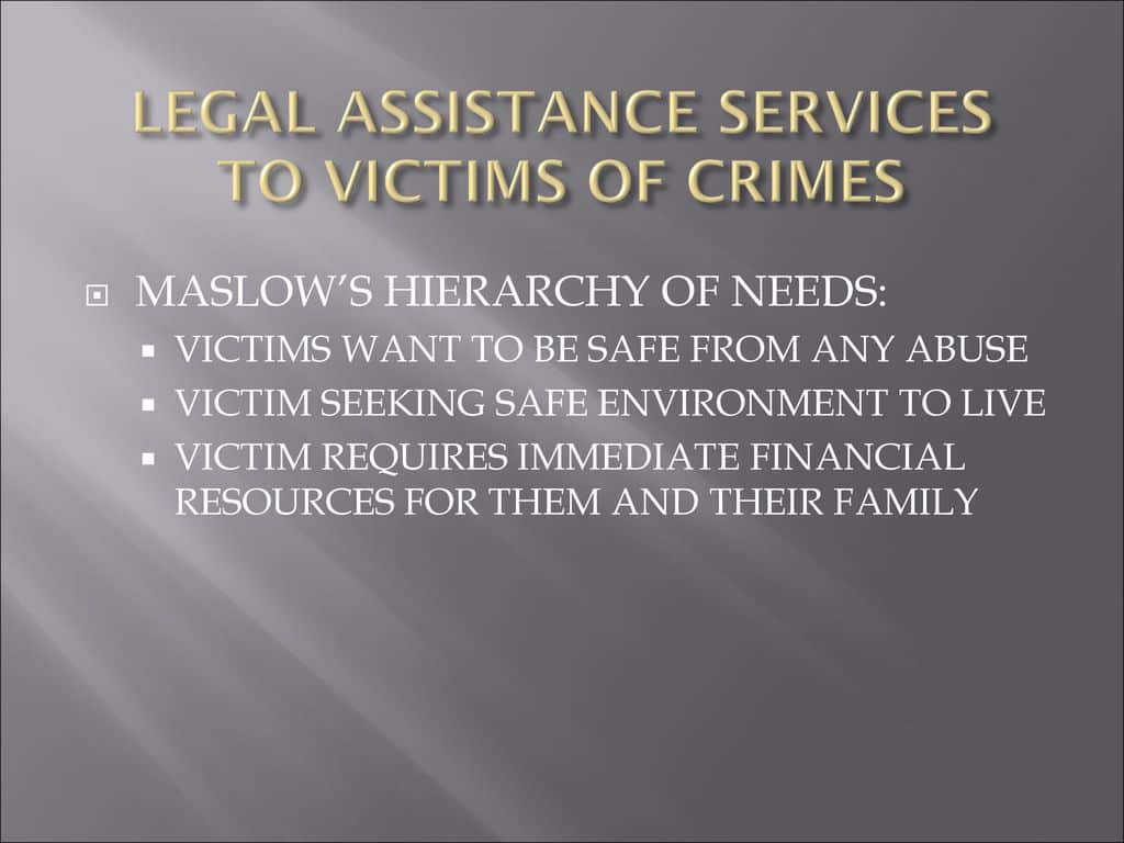 Legal aid for victims of crime in Muskogee