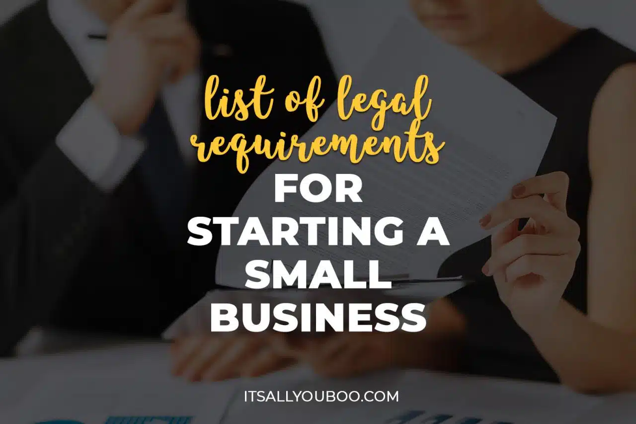 What are the legal requirements for starting a small business?