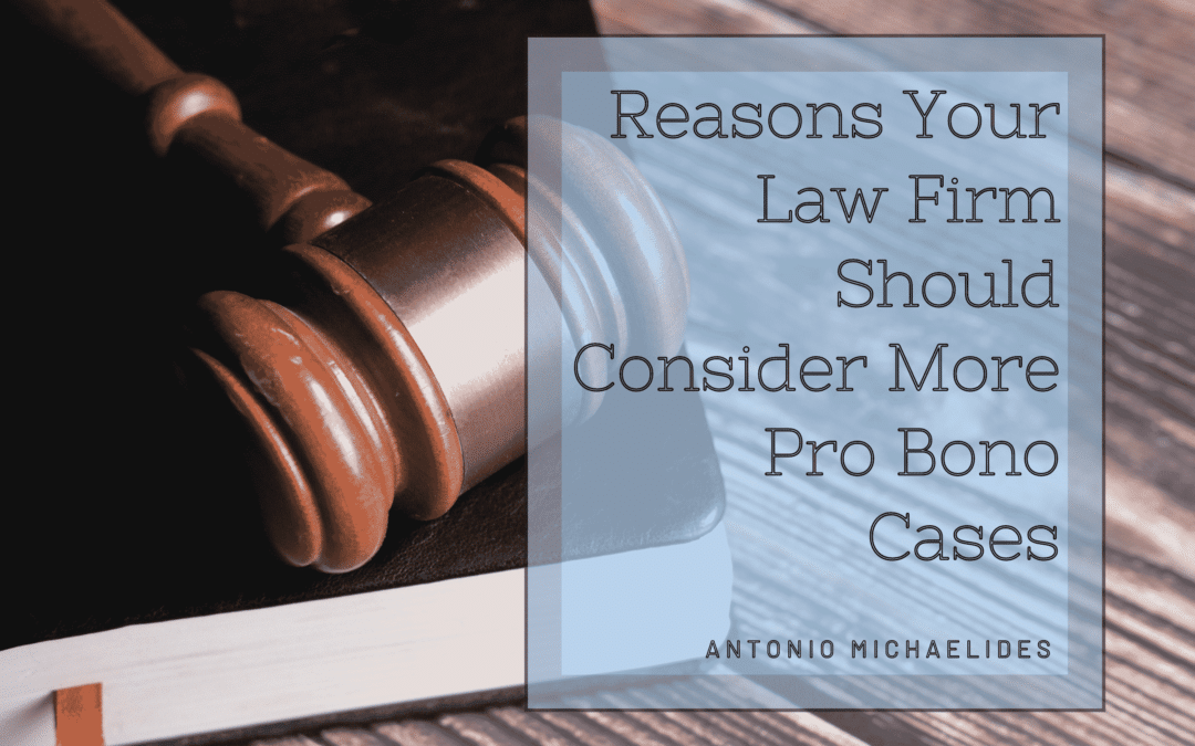 What are the benefits of taking pro bono cases