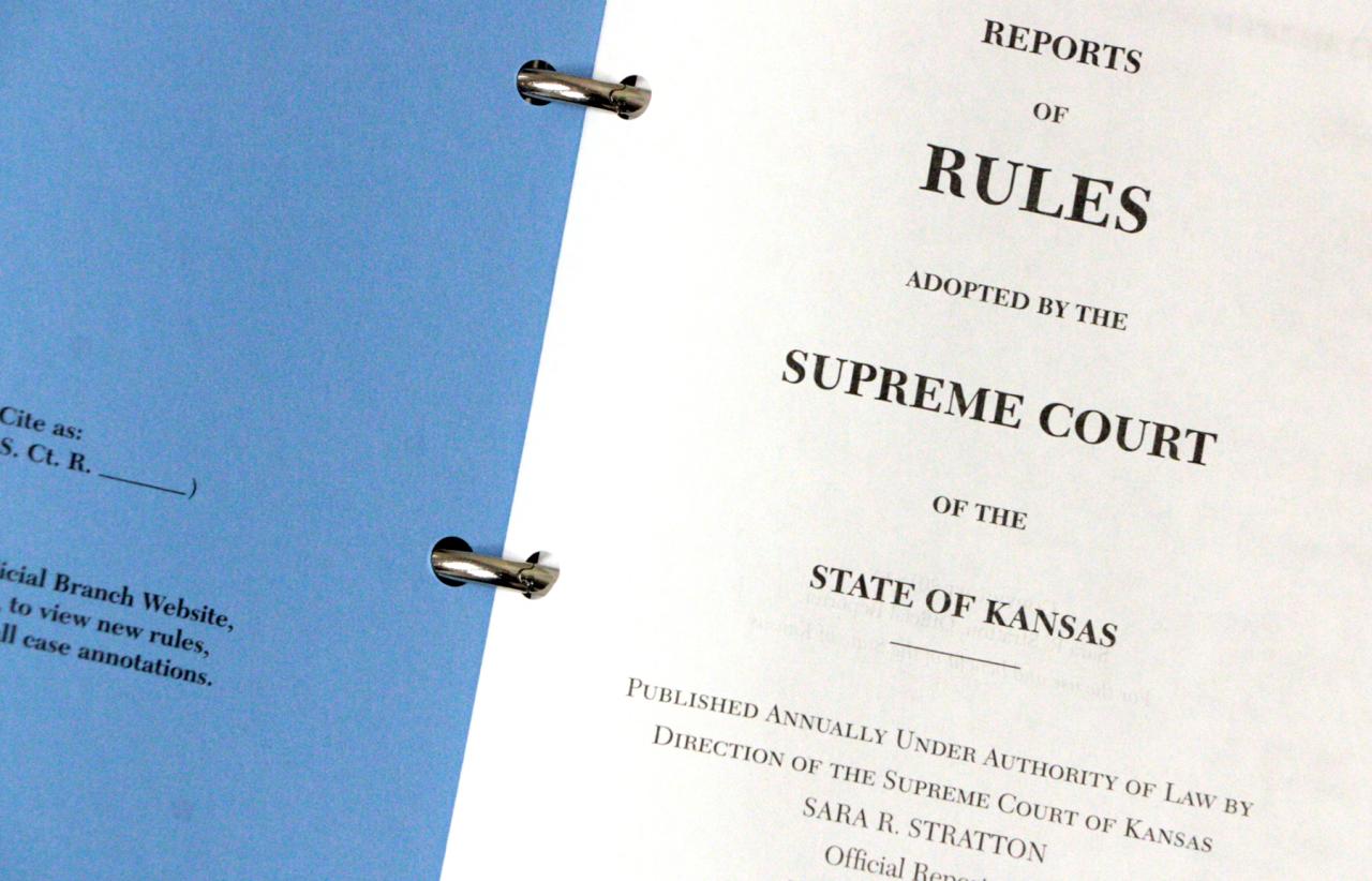 Kansas Supreme Court Attorney Registration Ethics Rules