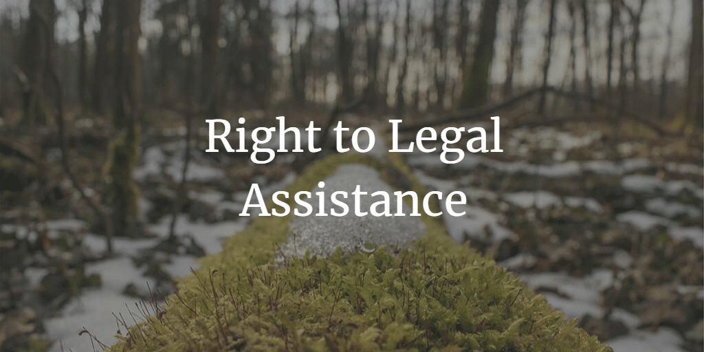 Free legal aid for a criminal trial