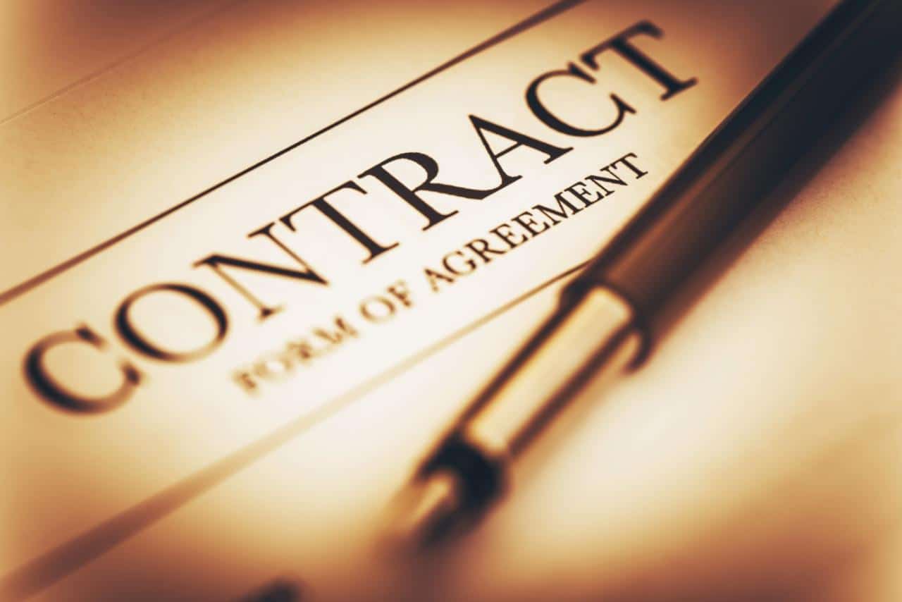 Contract binding template legally two