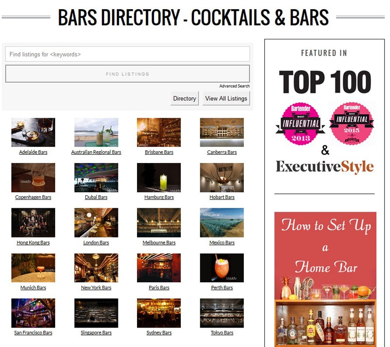 La Bar Directory for finding local attractions