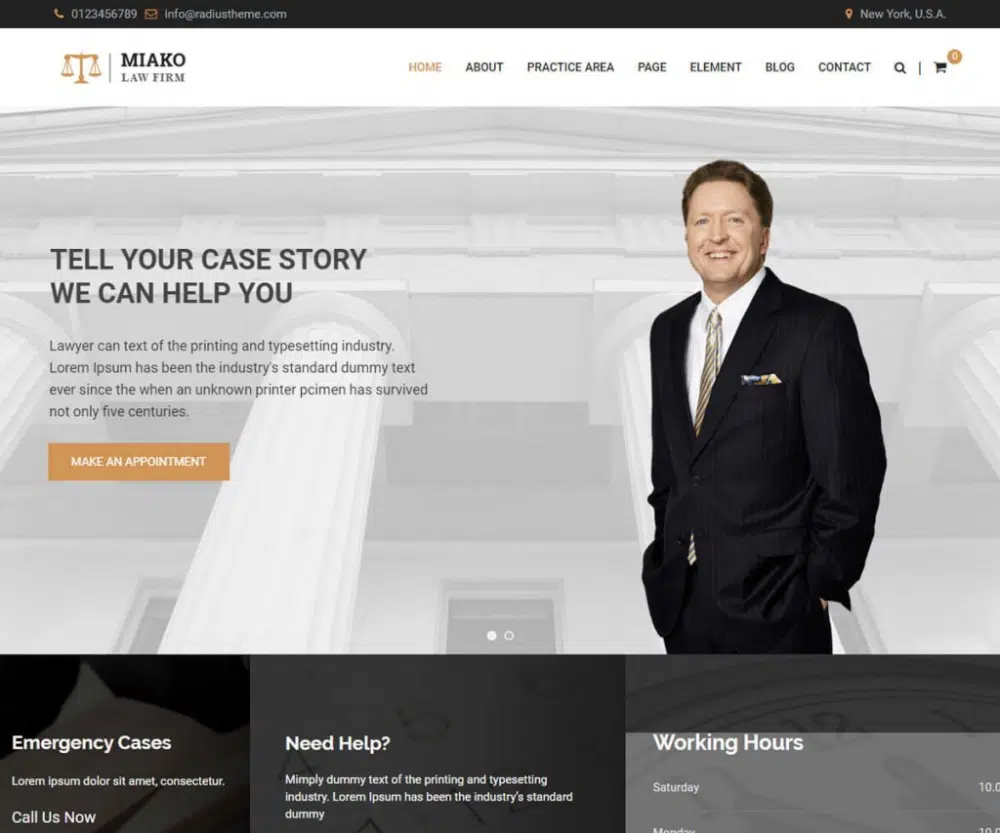 Best attorney website templates with SEO features