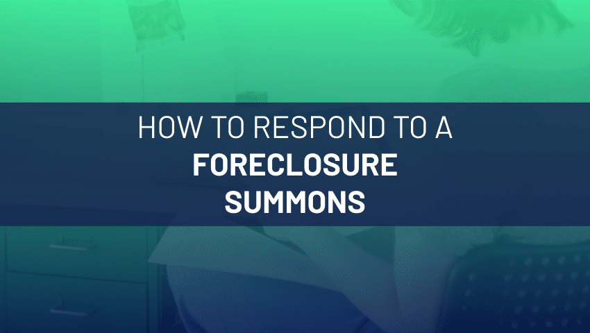 What are the consequences of not responding to a foreclosure lawsuit?