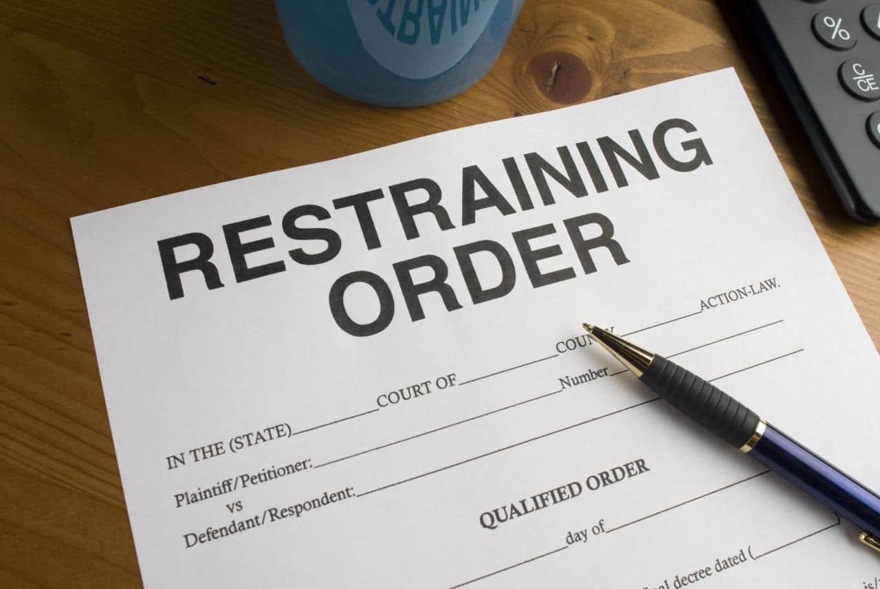 Restraining order temporary dv template tro clets violence domestic allbusinesstemplates