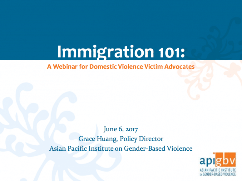 Immigration law assistance for victims of domestic violence