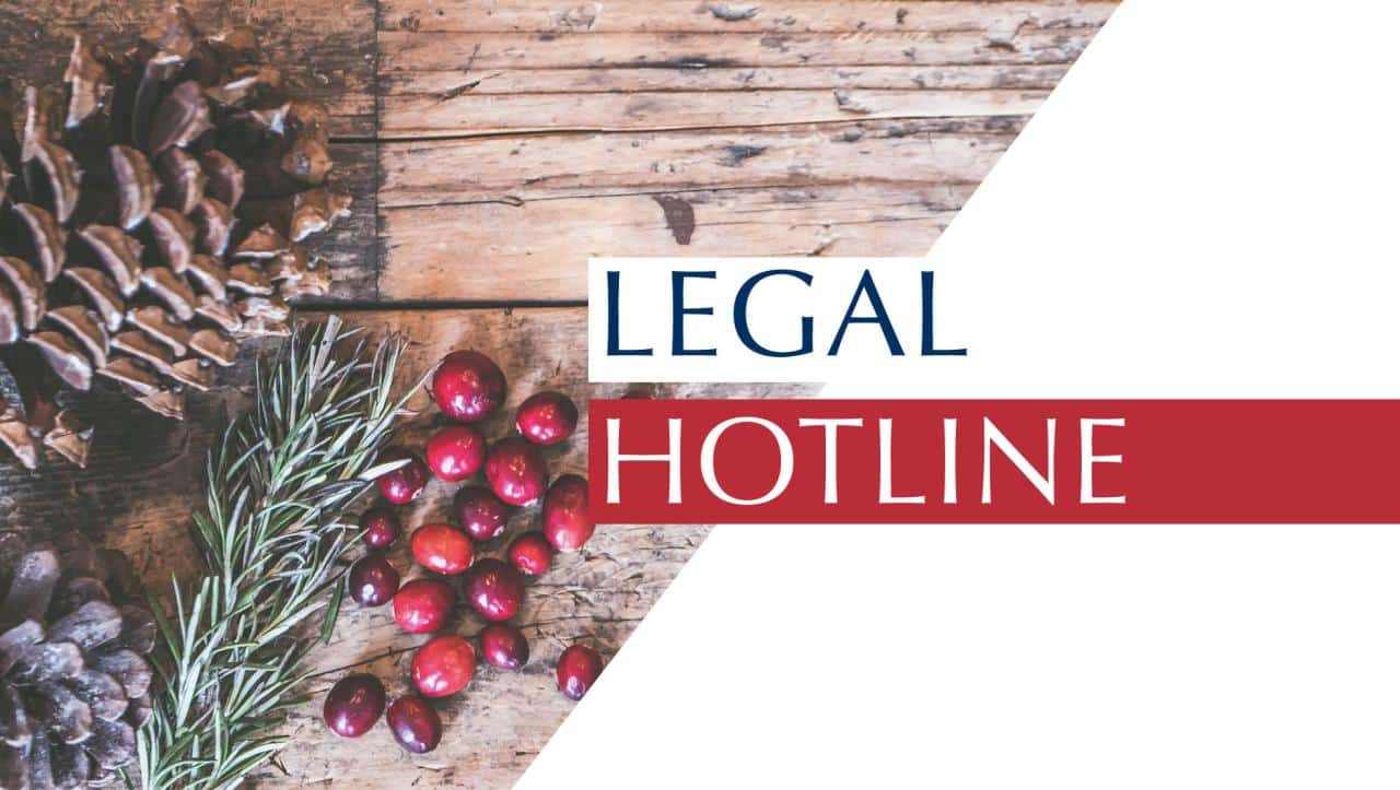 How to access legal advice and support through a hotline