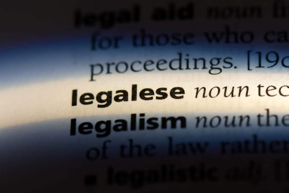 Definition Of Legal Jargon