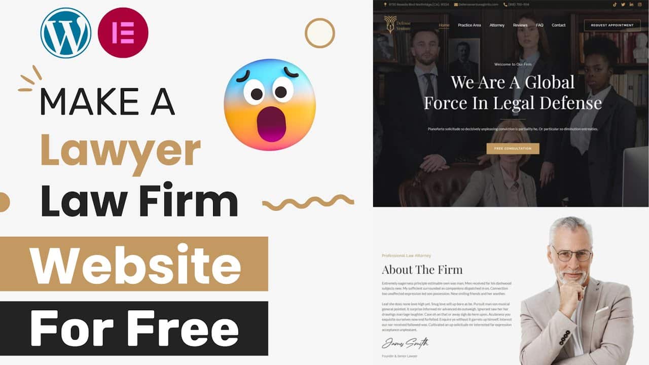 How to create a professional attorney website without coding