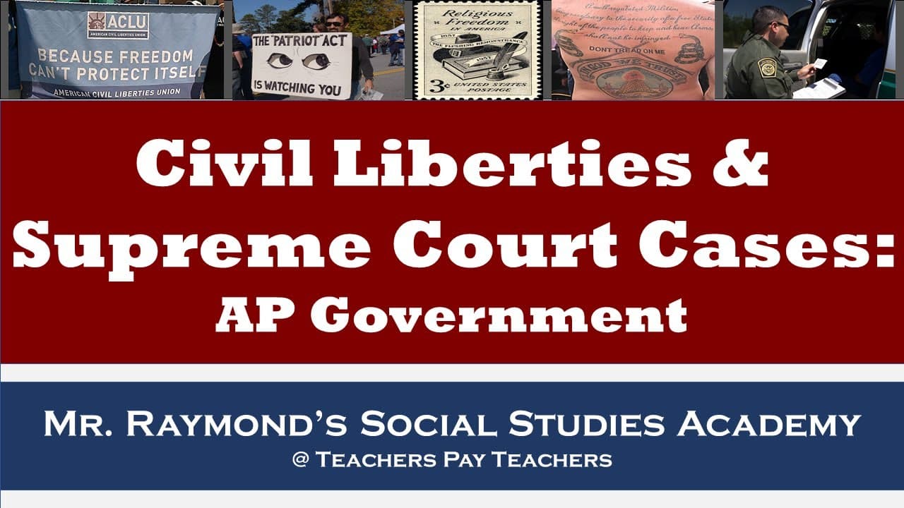 AP Gov Court Cases Advancing Equality