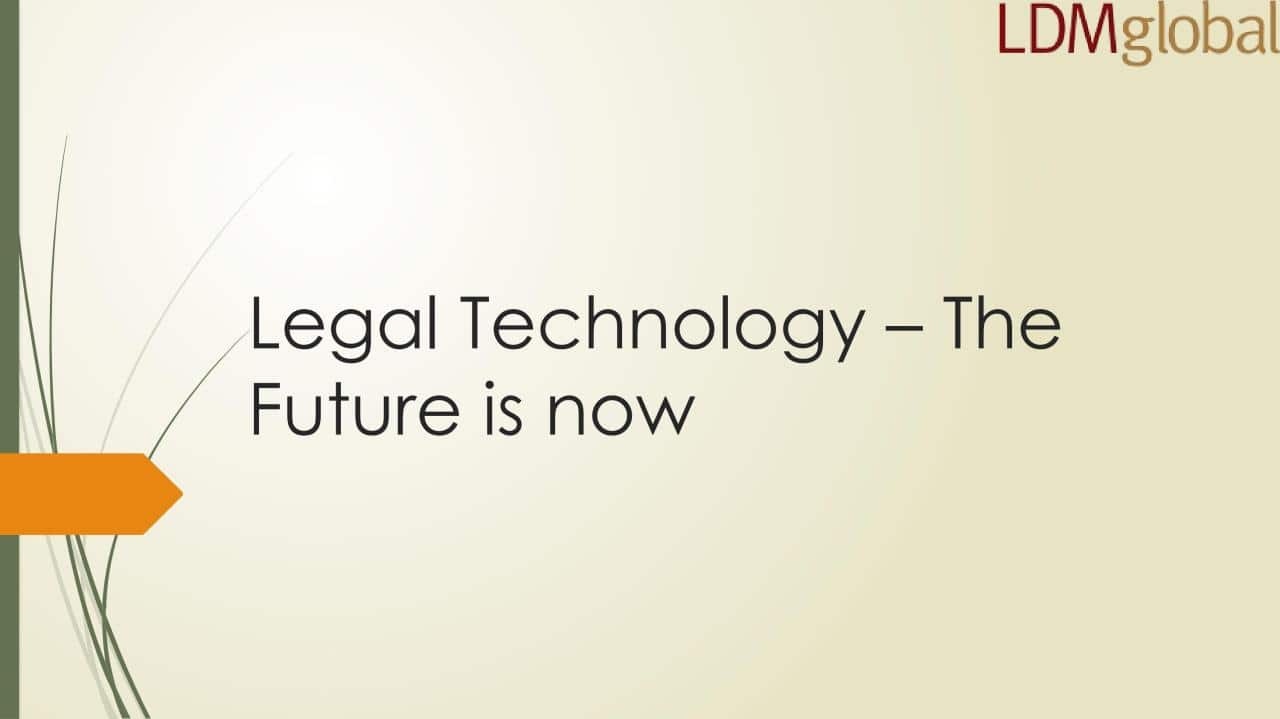 The future of legal tech