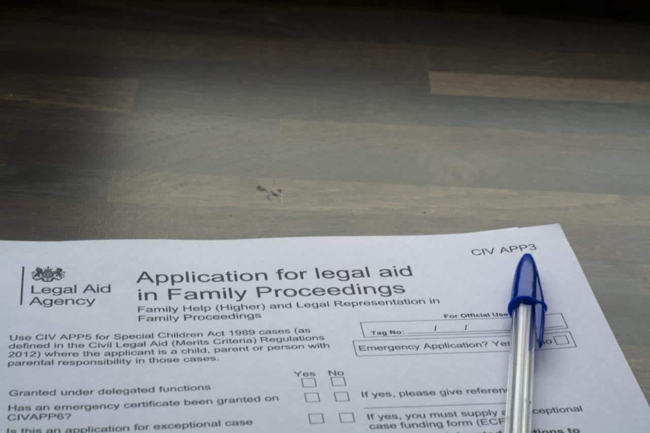 Financial assistance for legal fees for low-income individuals