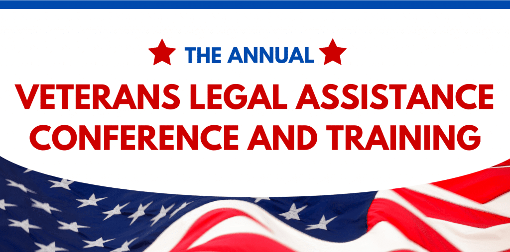 Legal training veterans conference assistance flyer